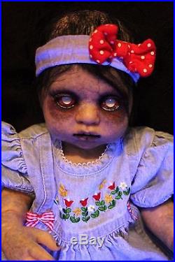 Zombie Walking Dead Z Nation Reborn Baby Doll Horror 18 OOAK ART