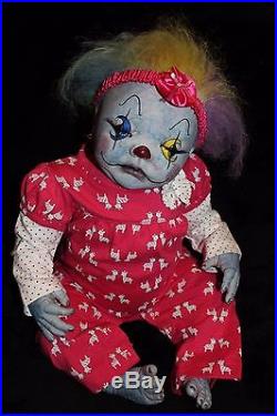 Zombie Walking Dead Z Nation Reborn Baby Doll Horror 20 OOAK Cassie The Clown
