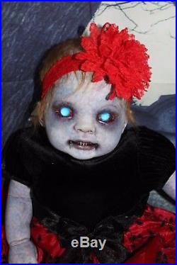 Zombie Walking Dead Z Nation Reborn Valentine Baby Doll Horror 26 OOAK ART Lucy