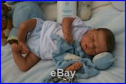 ===a Groovy Doll, Baby! Reborn Baby Boy Trouble Painted Hairjohnston Sculpt